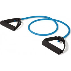 Matchu Sports - Fitness Elastiek met handvat - Heavy (blauw) - Met Handvatten
