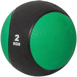 Gorilla Sports Medicine Ball 2 kg Kunststof (Zwart / groen)