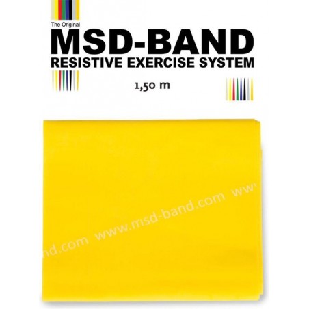 Fitness band 1,5 m - Licht - 1 stuks - MoVeS - Weerstandsband
