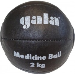 Gala Medicine Ball - Medicijn bal - 2kg - Zwart Leer