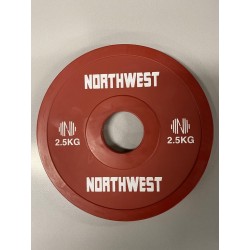 Northwest Fractional Halterschijf | Change Plate | 2 X 2.5 KG | Rood