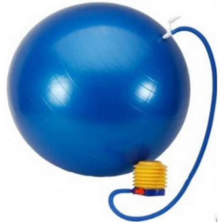 Fitnessbal - Gymbal - Yogabal - Inclusief Pomp - Anti Burst - Blauw : 75cm