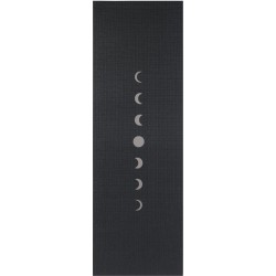 Yogamat sticky extra dik moon zwart - Lotus - 6 mm