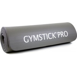 Gymstick Pro Fitnessmat - 160 cm x 60 cm x 1,5 cm - Inclusief trainingsvideo's - Grijs