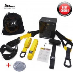 TRX set - Suspension Trainer Pro voor thuis - Full Body Training - inclusief Plafondhaak & Draagtas