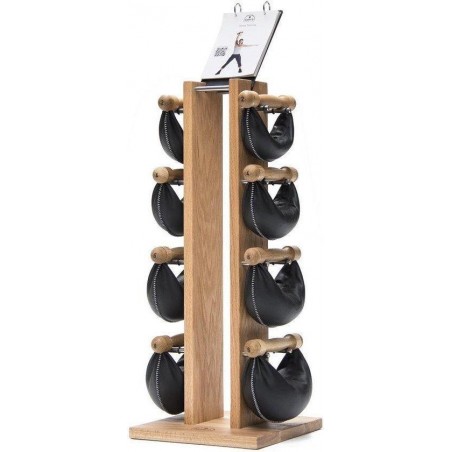 Nohrd Swing Bell Toren Set - Natural Oak - Kettlebell Set - Gewichten - 1+2+4+6 kg