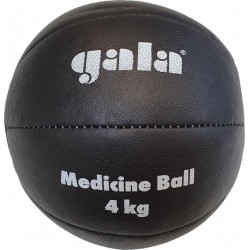 Gala Medicine Ball - Medicijn bal - 4kg - Zwart Leer