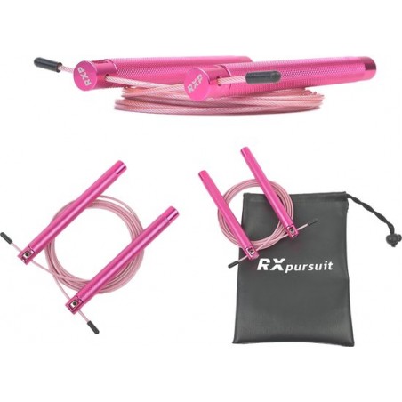 RXpursuit - CrossFit Speed Rope - Springtouw - Roze - Aluminium