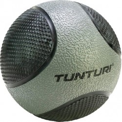 Tunturi  Medicine Ball - Medicijnbal -5kg - Grijs/Zwart - Rubber