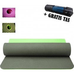 Yogamat TPE Antislip - 183 x 61 x 8 - Groen