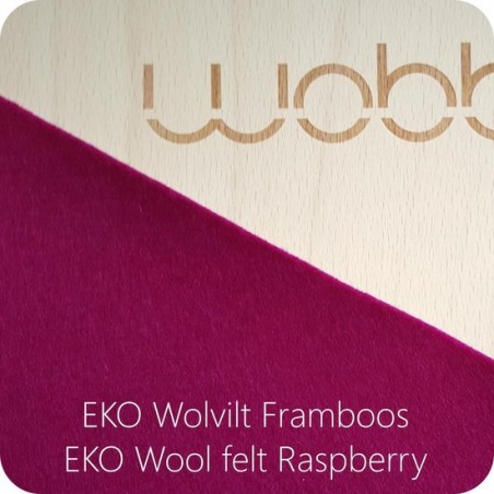 Wobbel XL Original Linnen White Wash Vilt - Framboos