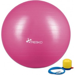 Fitnessbal met pomp - diameter 85 cm - Roze