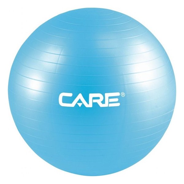 Care Fitness - Fitnessbal - ⌀65 Cm Blauw - Inclusief pomp - PVC - Yoga/Pilates/Functional Fitness