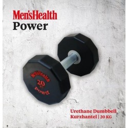 Men's Health Urethane Dumbbell 20 kg - Crossfit - Oefeningen - Fitness gemakkelijk thuis - Fitnessaccessoire