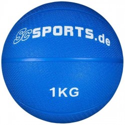 ScSports - Medicijnbal - Medicine bal - Rubber - 1 kg - Blauw