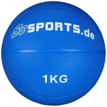 ScSports - Medicijnbal - Medicine bal - Rubber - 1 kg - Blauw