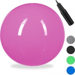 relaxdays 1x fitnessbal 85 cm - gymbal - zitbal - yogabal - pilatesbal - groot - roze