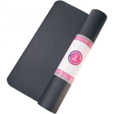 Yogi & Yogini naturals Yogamat zwart rubber (185x60x0.4 cm)