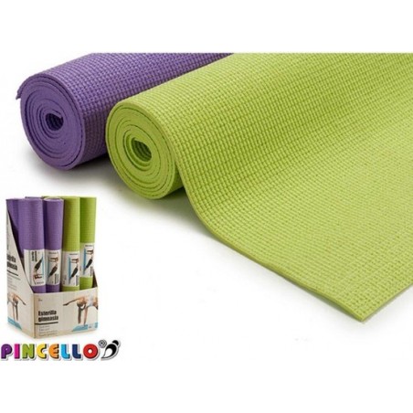 Yoga mat Assortiment 'Het Gemak' - groen - antislip - antibacterieel - wasbaar- 173 x 61 cm