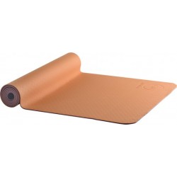 AKO Yin-Yang Earth Dubbelzijdige Yogamat - 6 mm dik - 61x183cm - Oranje/Paars