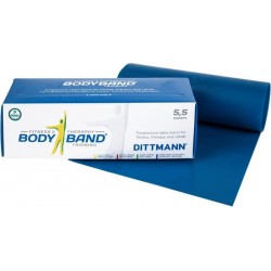 Fitness elastiek 5,5 meter - Extra zware weerstand - Blauw - Body-Band