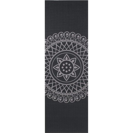 Yogamat sticky extra dik mandala zwart - Lotus - 6 mm