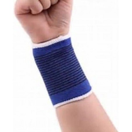 Polsbandage - Polsband - elastische kous voor de pols -  Maat M - blauw