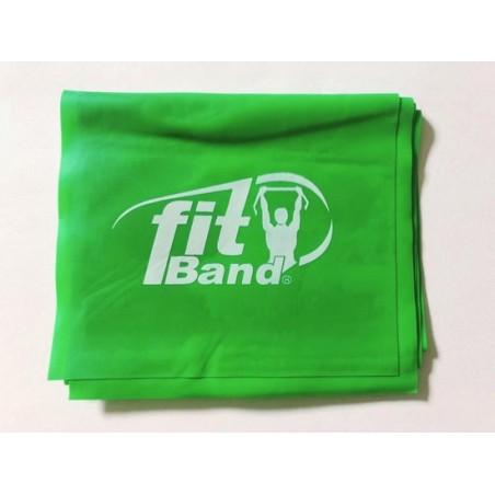 fitness elastiek fit band - weerstandband - medium - groen
