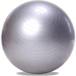 DW4Trading® Yoga fitness gym bal 65 cm zilver