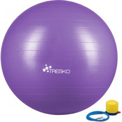 Fitnessbal met pomp - diameter 65 cm - Paars