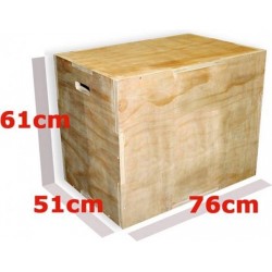 eSAM® - Cube Plyo Box - Hout - 3 in 1 - afm. 51 cm x 61 cm x 76 cm - Multiplex