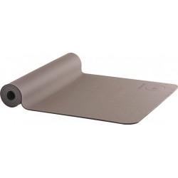AKO Yin-Yang Earth Dubbelzijdige Yogamat - 6 mm dik - 61x183cm - Bruin/Antraciet
