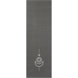 Yogamat sticky extra dik balance antraciet  - Lotus - 6 mm