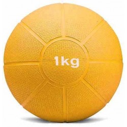 Medicine ball - Medicijnbal - 1 kilogram - geel