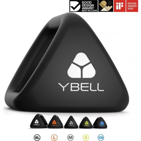 YBell Fitness XL | 12kg Multifunctioneel 4 in 1 Fitness Gewicht | Vervangt Kettlebell, Dumbbell, Medicinebal en Opdruksteunen…