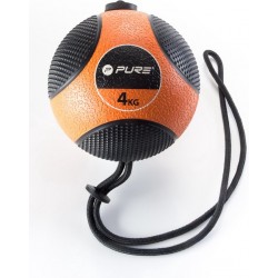 Pure2Improve Medicine Ball with Rope 4kg