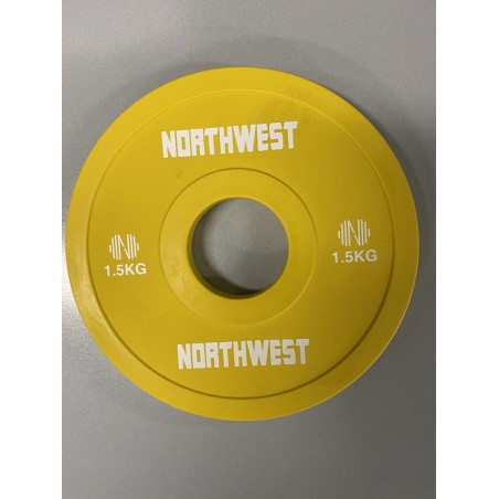 Northwest Fractional Halterschijf | Change Plate | 2 x 1.5 KG | Geel