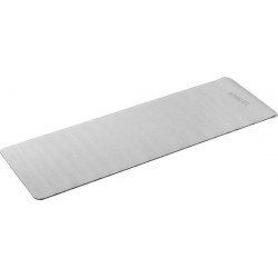 Basic-Fit Yogamat - 183 x 61 x 0,4 cm - Elastomeer - Grijs - Antislip - Met draagtas