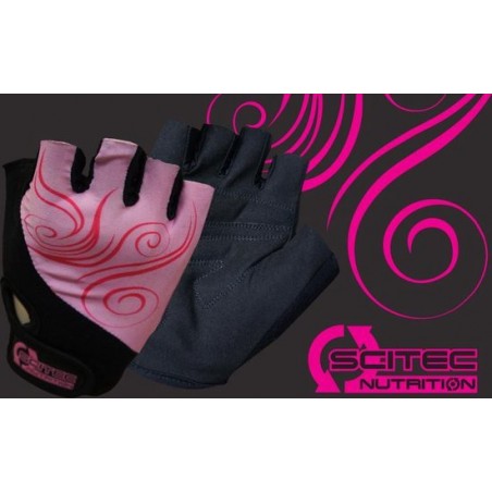 Scitec Nutrition - Trainingshandschoenen - Workout Gloves - Vrouwen - Girl Power - Pink-Zwart - L