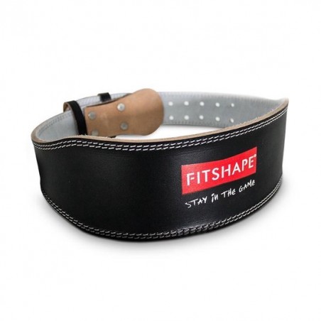 Fitshape leather belt black-mt M