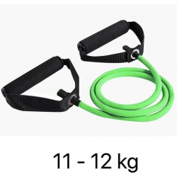 Fitness band | Fitness elastiek | Weerstandstube | Weerstandsband | Groen | 11 KG - 12 KG | 120cm