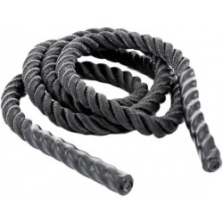 DW4Trading® Battle jump rope (springtouw) 3meter x 25mm Zwart (LET OP GEEN BATTLEROPE!)