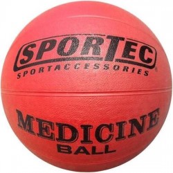 Sportec Medicine Bal Rubber 4 Kg Rood