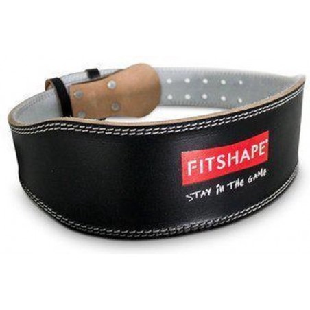 Fitshape leather belt black-mt L