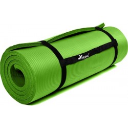 Yoga mat lichtgroen 1 cm dik, fitnessmat, pilates, aerobics