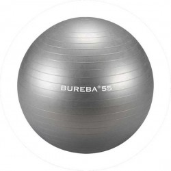 Trendy Sport - Professionele Gymnatiekbal - Fitnessbal - Bureba - Ø 55 cm - Zilver/Grijs - 500 kg belastbaar - Tuv/GS getest