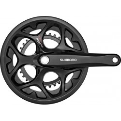 Shimano Tourney FC-A070 Crankset 7/8-Speed Kettingbescherming Ring, black Pedaalarmlengte 170mm
