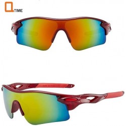 Snelle Planga - Outdoor Fietsbril - Sportbril - Uniseks - Sport zonnebril - Zonnebril  - Beschermend en comfortabel – Rood