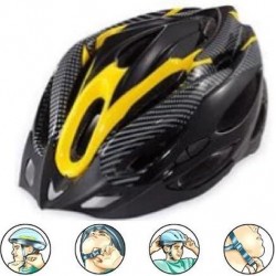 Lichtgewicht unisex fiets helm voor ATB, wielrenners en andere buitensporten geel