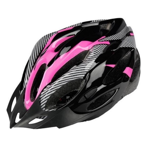 Lichtgewicht unisex fiets helm voor ATB, wielrenners en andere buitensporten roze